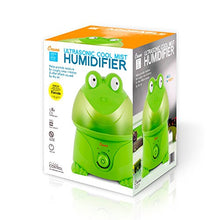 Load image into Gallery viewer, Crane Adorables Ultrasonic Cool Mist Humidifier, Filter Free, 1 Gallon, 500 Sq Ft Coverage, Whisper Quite, Air Humidifier for Plants Home Bedroom Baby Nursery and Office, Frog,Pack of 1,EE-3191
