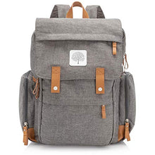 Load image into Gallery viewer, Parker Baby Diaper Backpack - Large Diaper Bag with Insulated Pockets, Stroller Straps and Changing Pad -&quot;Birch Bag&quot; - Gray
