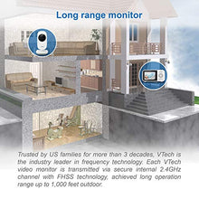 Load image into Gallery viewer, VTech VM819-2 Video Baby Monitor with 19-Hour Battery Life, 2 Cameras, 1000ft Long Range, Auto Night Vision, 2.8” Screen, 2-Way Audio Talk, Temperature Sensor, Power Saving Mode and Lullabies
