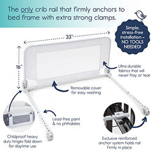 Load image into Gallery viewer, hiccapop Convertible Crib Bed Rail for Toddlers | Crib Rail Guard, Toddler Bed Rail for Crib | Baby Bed Rail Guard with Reinforced Anchor Safety
