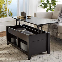 Load image into Gallery viewer, Amazon Basics Lift-Top Storage Coffee Table, Black
