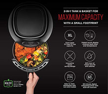 Load image into Gallery viewer, CHEFMAN Small Air Fryer Healthy Cooking, 3.6 Qt, User Friendly, Nonstick, Digital Touch Screen, Dishwasher Safe Basket, w/ 60 Minute Timer &amp; Auto Shutoff, Matte Black, Cookbook Included
