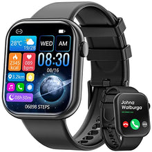 Load image into Gallery viewer, Smart Watch (Answer/Make Calls), 2023 Newest 1.85 Inch Fitness Tracker, Heart Rate/Sleep Monitor/Pedometer/Calories, Multiple Sports Modes, Waterproof Women&#39;s Men&#39;s Fitness Watch for Android iPhone
