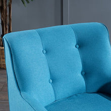 Load image into Gallery viewer, Christopher Knight Home Felicity Mid-Century Fabric Arm Chair, Teal
