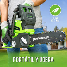 Load image into Gallery viewer, Greenworks 24V 10&quot; Cordless Chainsaw, 2.0Ah Battery and Charger Included
