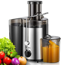 Load image into Gallery viewer, Juicer Machine, 500W Centrifugal Juicer Extractor with Wide Mouth 3” Feed Chute for Fruit Vegetable, Easy to Clean, Stainless Steel, BPA-free, by QCen
