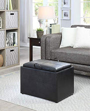 Load image into Gallery viewer, Convenience Concepts Designs4Comfort Accent Storage Ottoman, Black
