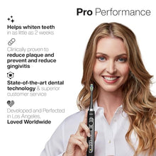 Load image into Gallery viewer, Aquasonic Black Series PRO – Ultra Whitening Toothbrush w UV Sanitizing Base – 5 Modes &amp; Smart Timers – Premium Travel Case – Power Toothbrush – ADA Approved Toothbrush
