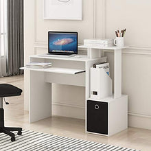 Load image into Gallery viewer, Furinno Econ Multipurpose Home Office Computer Writing Desk, White/Black
