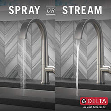 Load image into Gallery viewer, Delta Faucet Keele Brushed Nickel Kitchen Faucet, Kitchen Faucets with Pull Down Sprayer, Kitchen Sink Faucet, Faucet for Kitchen Sink, Magnetic Docking Spray Head, Spotshield Stainless 19824LF-SP
