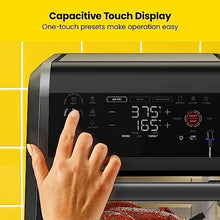 Load image into Gallery viewer, CHEFMAN ExacTemp™ 12 Quart 5-in-1 Air Fryer with Integrated Smart Cooking Thermometer, 28 Touchscreen Presets, Rotisserie, Dehydrator, Bake, XL Convection Oven with Auto Shutoff, Black
