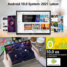 Load image into Gallery viewer, 2 in 1 Tablet 10.1 Inch, Android 11.0 Tablets, 64GB/128GB ROM, Dual 4G Cellular with Keyboard, 18MP Camera, Octa-Core Processor, WiFi, GPS, Bluetooth, Google Certified Tablet PC(2021 Gray)
