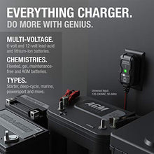 Load image into Gallery viewer, NOCO GENIUS1, 1-Amp Fully-Automatic Smart Charger, 6V and 12V Portable Battery Charger, Battery Maintainer, Trickle Charger, and Battery Desulfator with Temperature Compensation
