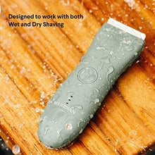 Load image into Gallery viewer, Meridian - The Trimmer - Electric Body &amp; Pubic Hair Trimmer - Waterproof and Cordless for Wet/Dry Use - Painlessly Remove Hair to Feel Fresh Down There - for Men &amp; Women - 90 Min Battery Life - Sage
