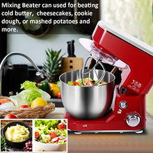 Load image into Gallery viewer, Stand Mixer, CUSIMAX Dough Mixer Tilt-Head Electric Mixer with 5-Quart Stainless Steel Bowl, Dough Hook, Mixing Beater and Whisk, Splash Guard, Red Food Mixer
