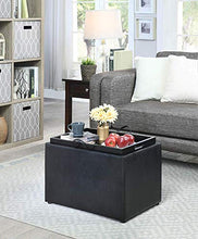 Load image into Gallery viewer, Convenience Concepts Designs4Comfort Accent Storage Ottoman, Black
