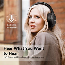 Load image into Gallery viewer, RUNOLIM Hybrid Active Noise Cancelling Headphones, Wireless Over Ear Bluetooth Headphones with Microphone, 65H Playtime, Foldable Headphones with HiFi Audio, Deep Bass for Home Travel Office
