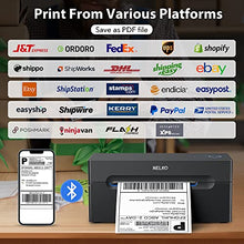 Load image into Gallery viewer, Nelko Bluetooth Thermal Shipping Label Printer, Wireless 4x6 Shipping Label Printer for Shipping Packages, Support Android, iPhone and Windows, Widely Used for Amazon, Ebay, Shopify, Etsy, USPS
