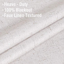 Load image into Gallery viewer, H.VERSAILTEX 100% Blackout Linen Look Waterproof Curtains for Bedroom/Living Room, Blackout Curtain Draperies with Grommet Window Treatment
