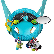 Load image into Gallery viewer, Bright Starts Bounce &#39;N Spring Deluxe Door Jumper with Take-Along Toys, Ages 6 months +, Blue
