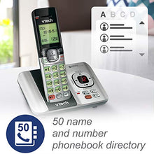 Load image into Gallery viewer, VTech CS6529-4B 4-Handset DECT 6.0 Cordless Phone with Answering System and Caller ID, Expandable up to 5 Handsets, Wall-Mountable, Blue/Green/Red/Silver
