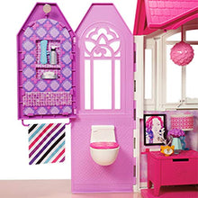 Load image into Gallery viewer, Barbie Glam Getaway Portable Dollhouse, 1 Story with Furniture, Accessories and Carrying Handle, for 3 to 7 Year Olds
