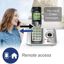 Load image into Gallery viewer, VTech CS6529-4B 4-Handset DECT 6.0 Cordless Phone with Answering System and Caller ID, Expandable up to 5 Handsets, Wall-Mountable, Blue/Green/Red/Silver
