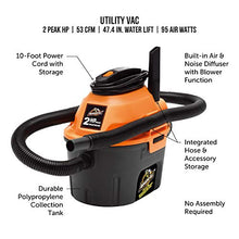 Load image into Gallery viewer, Armor All, AA255 , 2.5 Gallon 2 Peak HP Wet/Dry Utility Shop Vacuum , Orange
