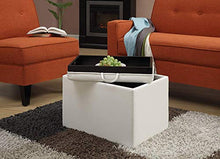 Load image into Gallery viewer, Convenience Concepts Designs4Comfort Accent Storage Ottoman, Ivory
