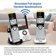 Load image into Gallery viewer, VTECH IS8121-2 Super Long Range up to 2300 Feet DECT 6.0 Bluetooth 2 Handset Cordless Phone for Home with Answering Machine, Call Blocking, Connect to Cell, Intercom and Expandable to 5 Handsets
