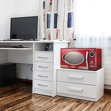 Load image into Gallery viewer, Nostalgia RMO4RR Retro Large 0.9 cu ft, 800-Watt Countertop Microwave Oven, 12 Pre-Programmed Cooking Settings, Digital Clock, Easy Clean Interior, Metallic Red

