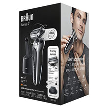 Load image into Gallery viewer, Braun Electric Razor for Men Flex Head Foil Shaver with Precision Beard Trimmer, Rechargeable, Wet &amp; Dry, 4in1 SmartCare Center and Travel Case, Silver
