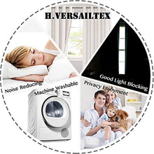 Load image into Gallery viewer, H.VERSAILTEX 100% Blackout Linen Look Waterproof Curtains for Bedroom/Living Room, Blackout Curtain Draperies with Grommet Window Treatment
