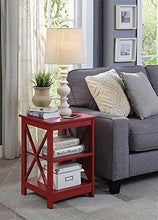 Load image into Gallery viewer, Convenience Concepts Oxford End Table, Cranberry Red
