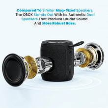 Load image into Gallery viewer, MIATONE Portable Bluetooth Speaker, Wireless IP67 Waterproof Speaker with Subwoofer, 16W Louder Volume, Longer Playtime, Bluetooth 5.0, Dual Pairing, Portable Speaker for Party Beach Camping, Black
