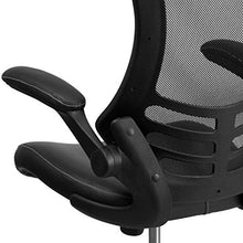 Load image into Gallery viewer, Flash Furniture Desk Chair with Wheels | Swivel Chair with Mid-Back Black Mesh and LeatherSoft Seat for Home Office and Desk
