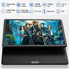 Load image into Gallery viewer, Tablet 10 inch Android 10 Tablet 2021 Latest Update Octa-Core Processor with 32GB Storage, Dual 13MP+5MP Camera, WiFi, Bluetooth, GPS, 128GB Expand Support, IPS Full HD Display (Black)
