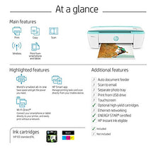 Load image into Gallery viewer, HP DeskJet 3755 Compact All-in-One Wireless Printer, HP Instant Ink, Works with Alexa - Seagrass Accent (J9V92A)
