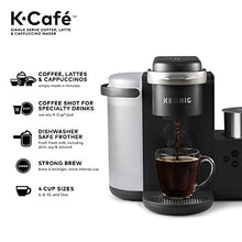 Load image into Gallery viewer, Keurig K-Cafe Single-Serve K-Cup Coffee Maker, Latte Maker and Cappuccino Maker, Comes with Dishwasher Safe Milk Frother, Coffee Shot Capability, Compatible With all Keurig K-Cup Pods, Dark Charcoal
