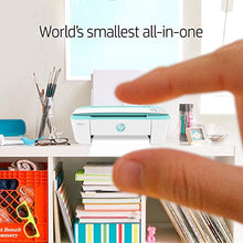 Load image into Gallery viewer, HP DeskJet 3755 Compact All-in-One Wireless Printer, HP Instant Ink, Works with Alexa - Seagrass Accent (J9V92A)
