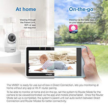 Load image into Gallery viewer, VTech Upgraded Smart WiFi Baby Monitor VM901, 5-inch 720p Display, 1080p Camera, HD NightVision, Fully Remote Pan Tilt Zoom, 2-Way Talk, Free Smart Phone App, Works with iOS, Android
