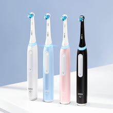 Load image into Gallery viewer, Oral-B iO Series 3 Limited Rechargeable Electric Powered Toothbrush, Black with 2 Brush Heads and Travel Case - Visible Pressure Sensor to Protect Gums - 3 Modes - 2 Minute Timer
