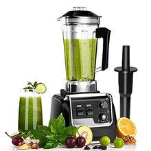 Load image into Gallery viewer, Professional Countertop Blender, Blender for kitchen Max 2200W High Power Home and Commercial Blender with Timer，Blender with Variable Speed for Frozen Fruit, Crushing Ice, Veggies, Shakes and Smoothie 64 oz Container &amp; 32000 RPM
