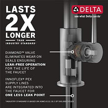 Load image into Gallery viewer, Delta Faucet Essa Matte Black Bar Faucet with Pull Down Sprayer, Black Bar Sink Faucet Single Hole, Wet Bar Faucets Single Hole, Prep Sink Faucet, Black Kitchen Faucet, Matte Black 9913-BL-DST
