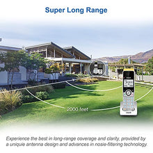 Load image into Gallery viewer, VTECH IS8121-2 Super Long Range up to 2300 Feet DECT 6.0 Bluetooth 2 Handset Cordless Phone for Home with Answering Machine, Call Blocking, Connect to Cell, Intercom and Expandable to 5 Handsets
