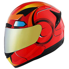 Load image into Gallery viewer, 1STORM Motorcycle Bike Full FACE Helmet Booster Iron Red
