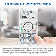 Load image into Gallery viewer, VTech VS112-27 DECT 6.0 Bluetooth 2 Handset Cordless Phone for Home with Answering Machine, Call Blocking, Caller ID, Intercom and Connect to Cell (Silver &amp; White)
