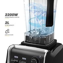 Load image into Gallery viewer, Professional Countertop Blender, Blender for kitchen Max 2200W High Power Home and Commercial Blender with Timer，Blender with Variable Speed for Frozen Fruit, Crushing Ice, Veggies, Shakes and Smoothie 64 oz Container &amp; 32000 RPM
