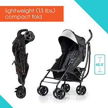 Load image into Gallery viewer, Summer 3Dlite Convenience Stroller, Jet Black - Lightweight Stroller with Aluminum Frame, Large Seat Area, 4 Position Recline, Extra Large Storage Basket - Infant Stroller for Travel and More
