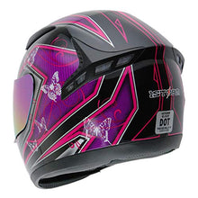 Load image into Gallery viewer, 1STORM Motorcycle Bike Full FACE Helmet Booster Butterfly Pink Purple
